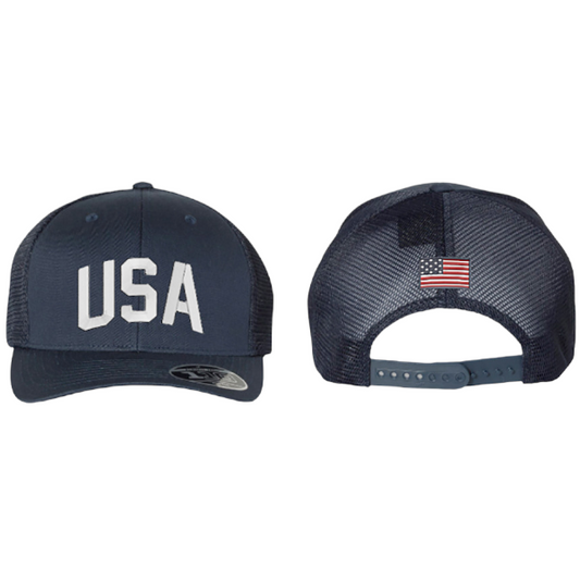 USA Trucker Hat - Blue