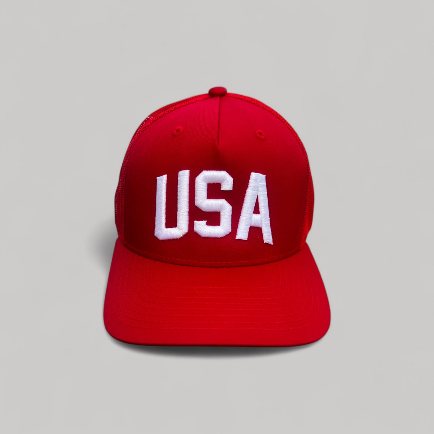 USA Trucker Hat - True Red