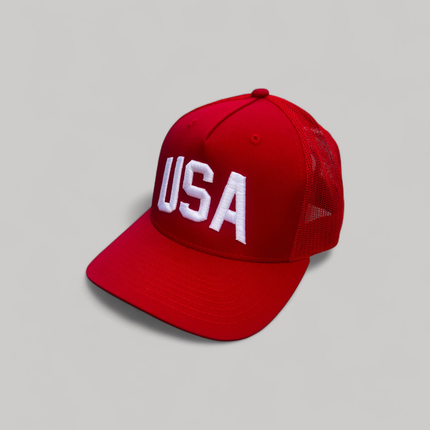 USA Trucker Hat - True Red