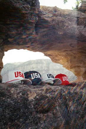 USA Trucker Hat - Blue