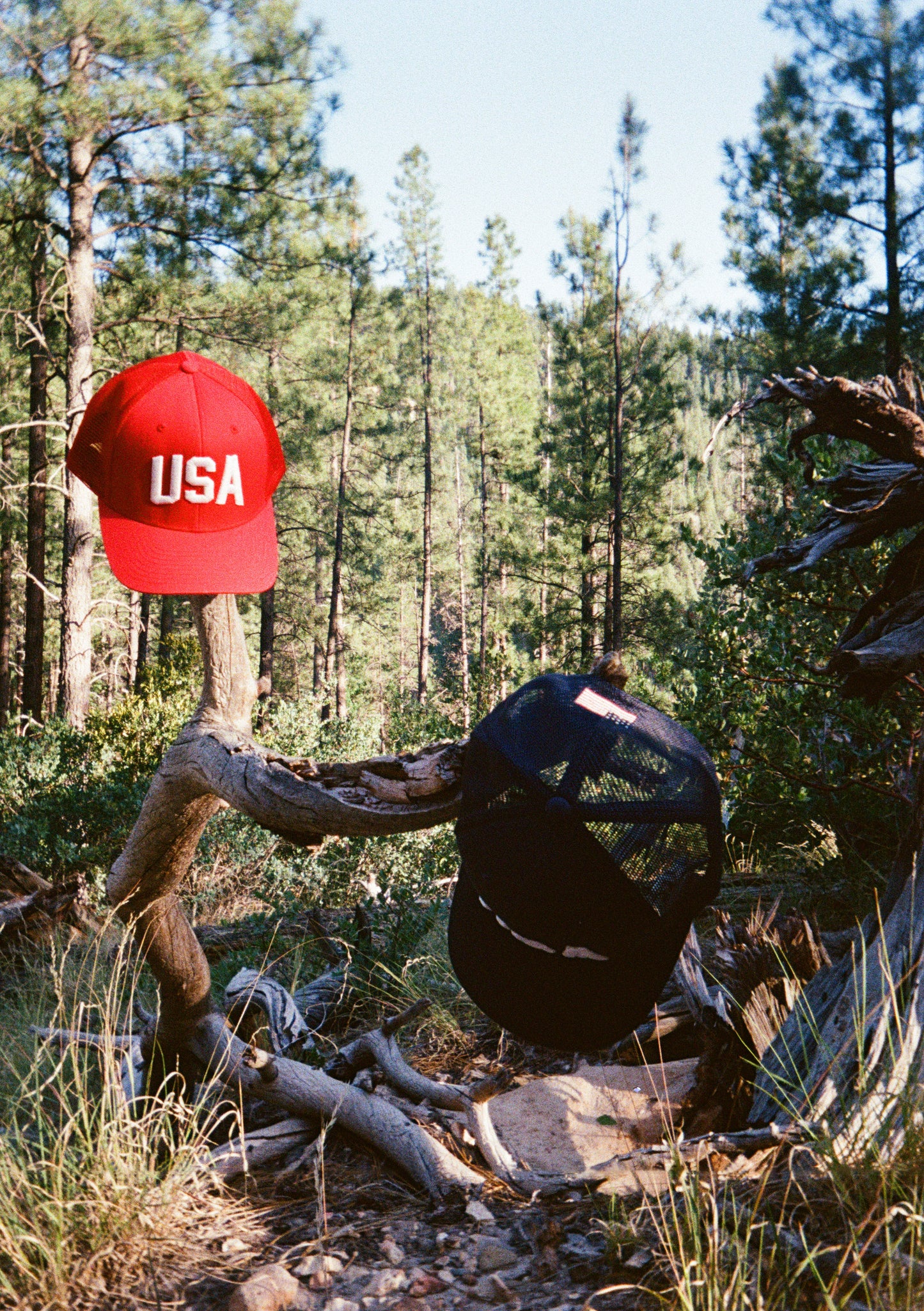 USA Trucker Hat - Red