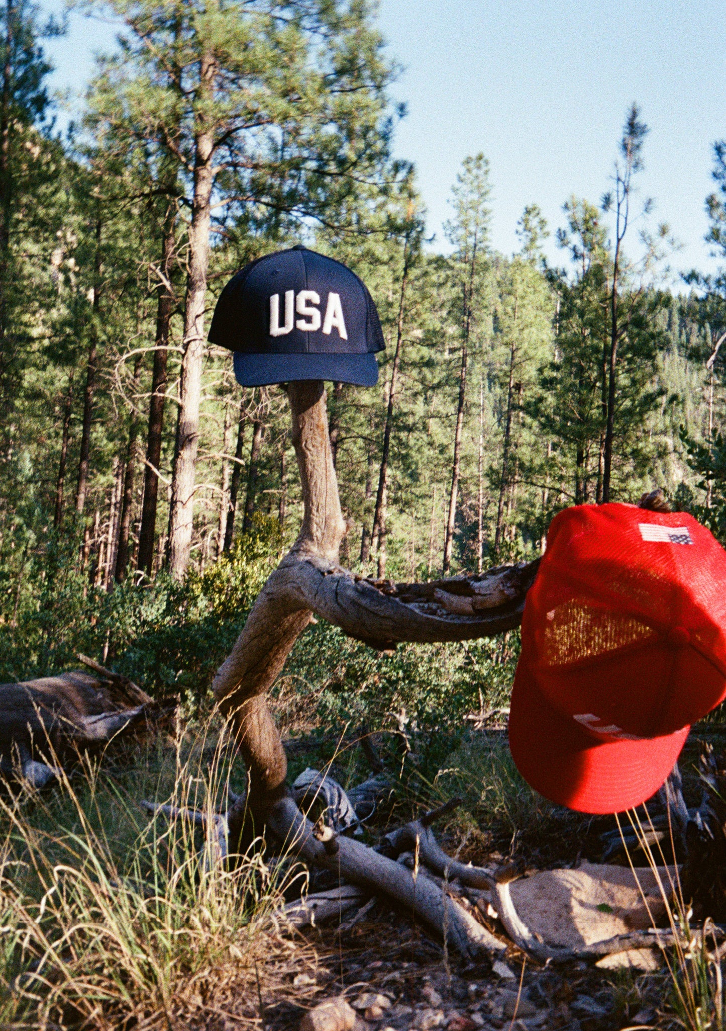 USA Trucker Hat - Blue