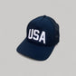 USA Trucker Hat - Navy Blue